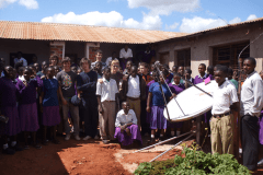 New Satellite dish to provide Internet to the School